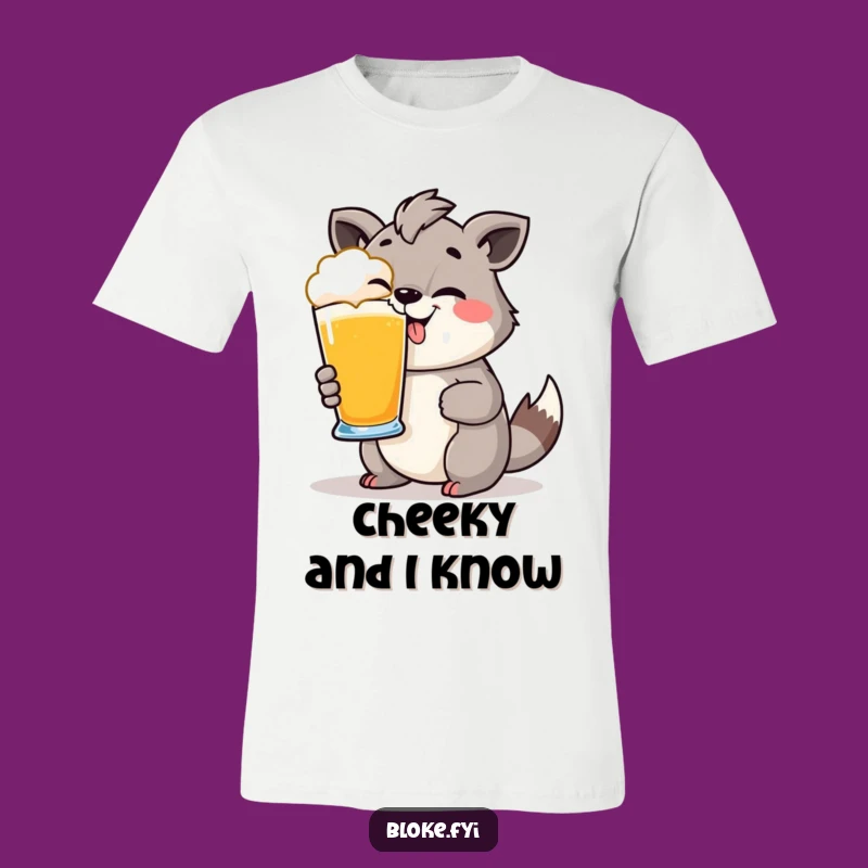 Funny Cheeky Animal Pint Glass T-Shirt: Wear Your Party Spirit Proudly