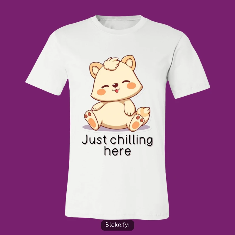 Funny Casual Animal T-Shirt - Relaxed Pose, Great Humorous Gift