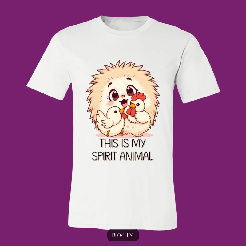 Funny Furry Friend T-Shirt: Rubber Chicken Antics, a Hilarious Funny Gift for Playful Souls