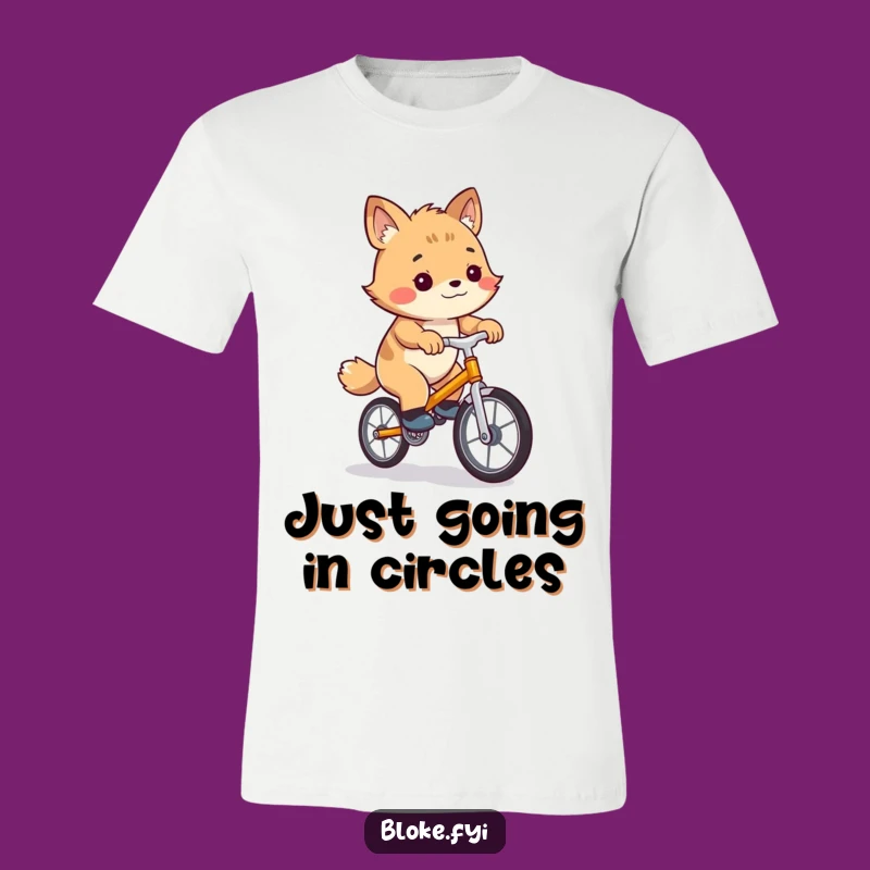 Funny Wobbly Unicycle Bloke Animal T-Shirt - Hilarious Animal Outfit Gift