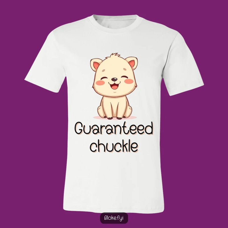 Funny Rough Charm Animal Laugh T-Shirt - Friendly Drawn Tee
