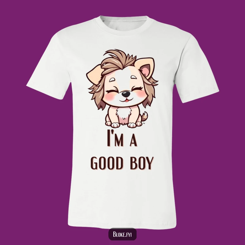 Funny Winking Dog T-Shirt: Messy Hair, Cheeky Wink, Perfect Gift!