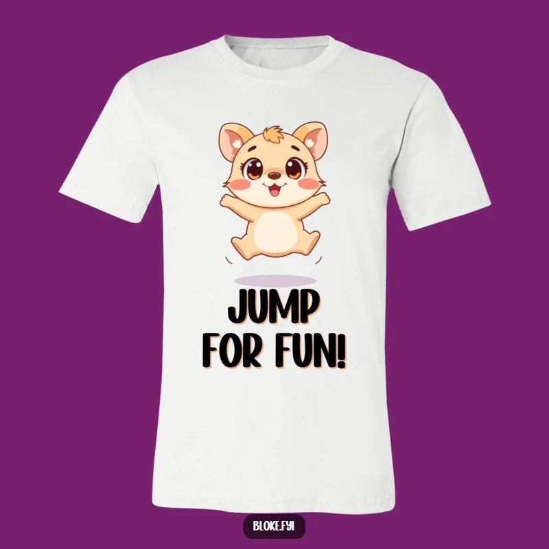 Funny Clumsy Animal Jump T-Shirt - Enthusiastic Humor Gift
