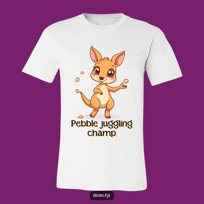 Funny Kangaroo T-Shirt, Wide-Eyed Juggler Graphic Tee, Hilarious Animal Lover Gift