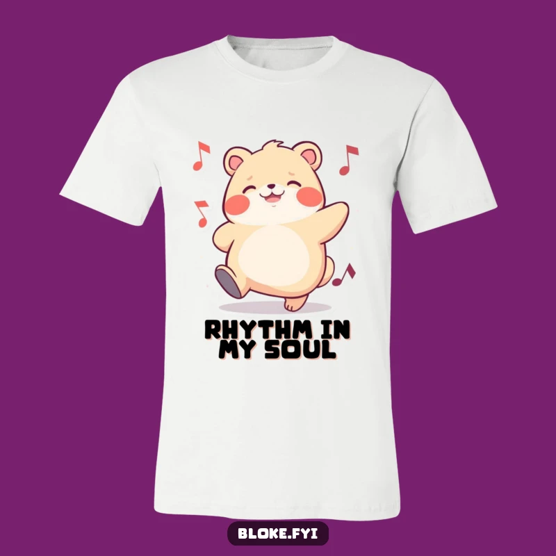 Funny Chubby Animal Tapping Foot T-Shirt - Hilarious Music Lover Apparel