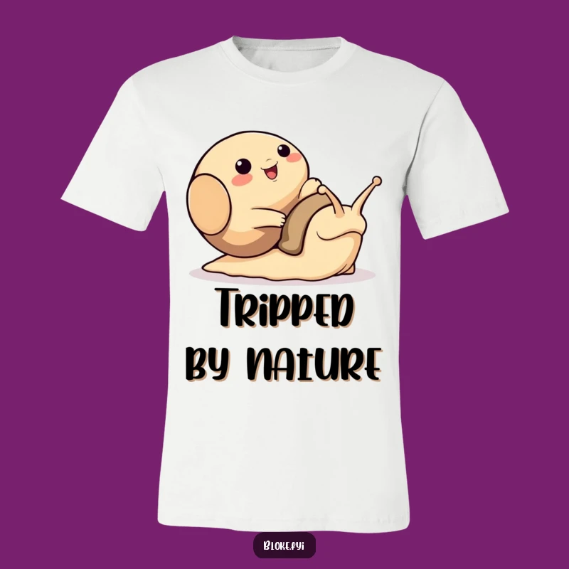 Funny Tripping Snail Bloke Animal T-Shirt - Hilarious Oopsie Tee