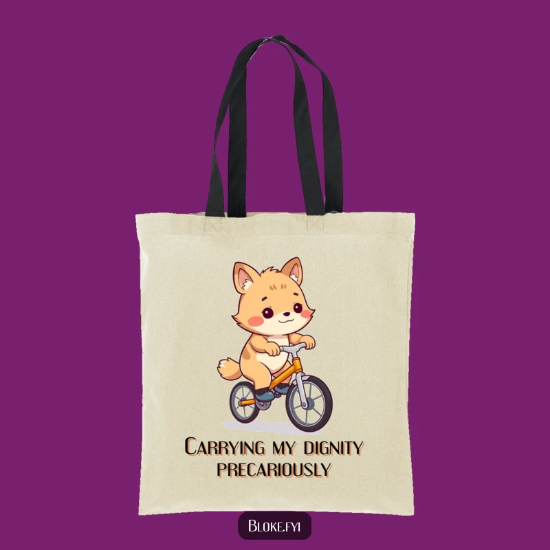 Funny Unicycle Bloke Animal Tote Bag - Carry Your Laughs Everyday