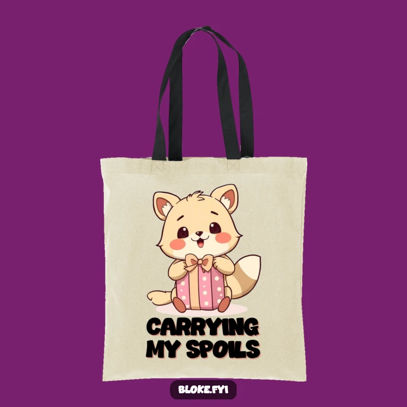 Funny Excited Bloke Animal Tote Bag - Present Lover Accessory