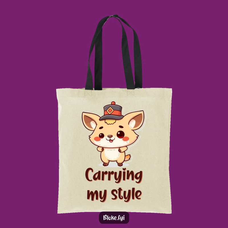 Funny Proud Animal Hat Tip Tote Bag - Carry with Flair