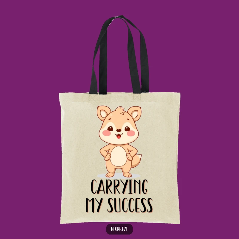 Funny Proud Animal Tote Bag - Confident Character Accessory, Humorous Gift