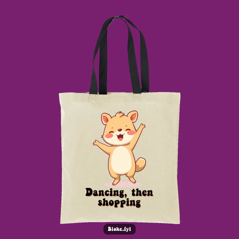 Funny Tote Bag: Joyful Clumsy Dance Animal - Your Humorous Carryall
