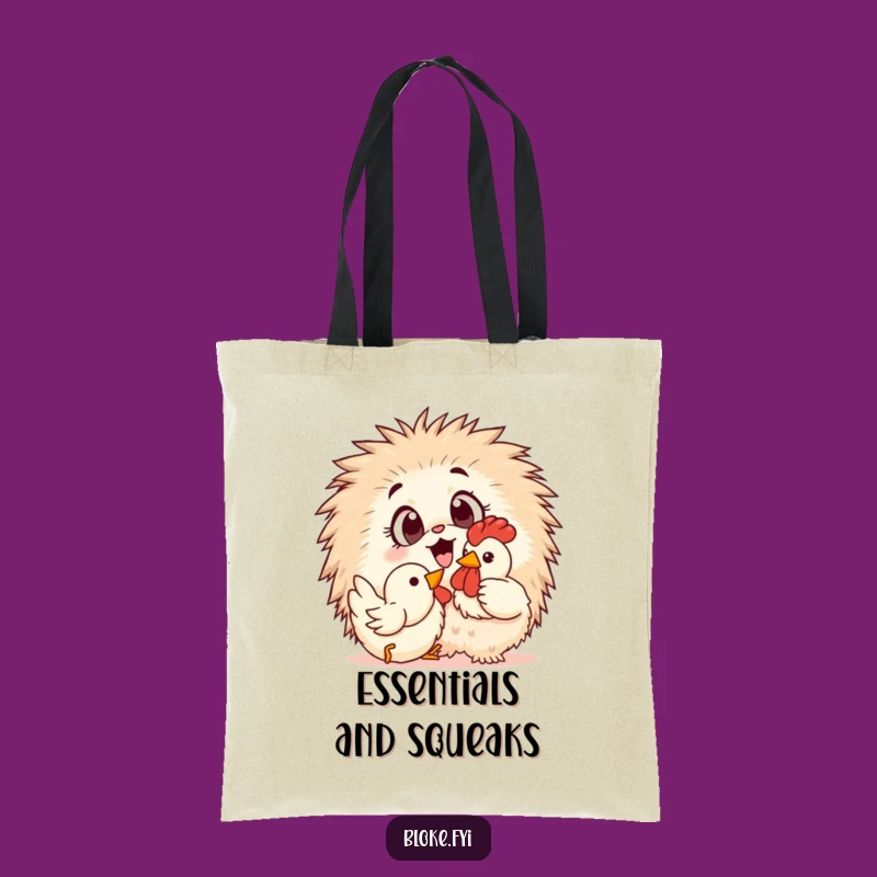 Funny Furry Friend Tote Bag: Playful Pet Pal, a Practical Funny Gift for Shoppers