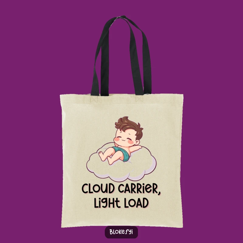 Funny Cloud Lounger Tote Bag, Stylish Gift for Relaxed Outings