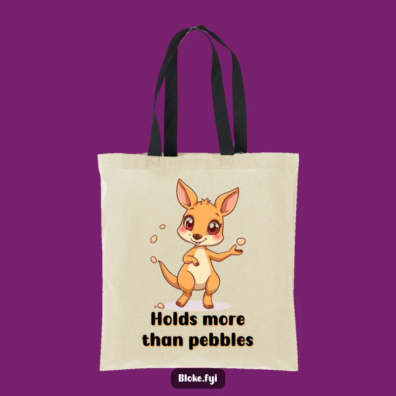 Funny Kangaroo Tote Bag, Juggling Design, Practical and Hilarious Everyday Carryall