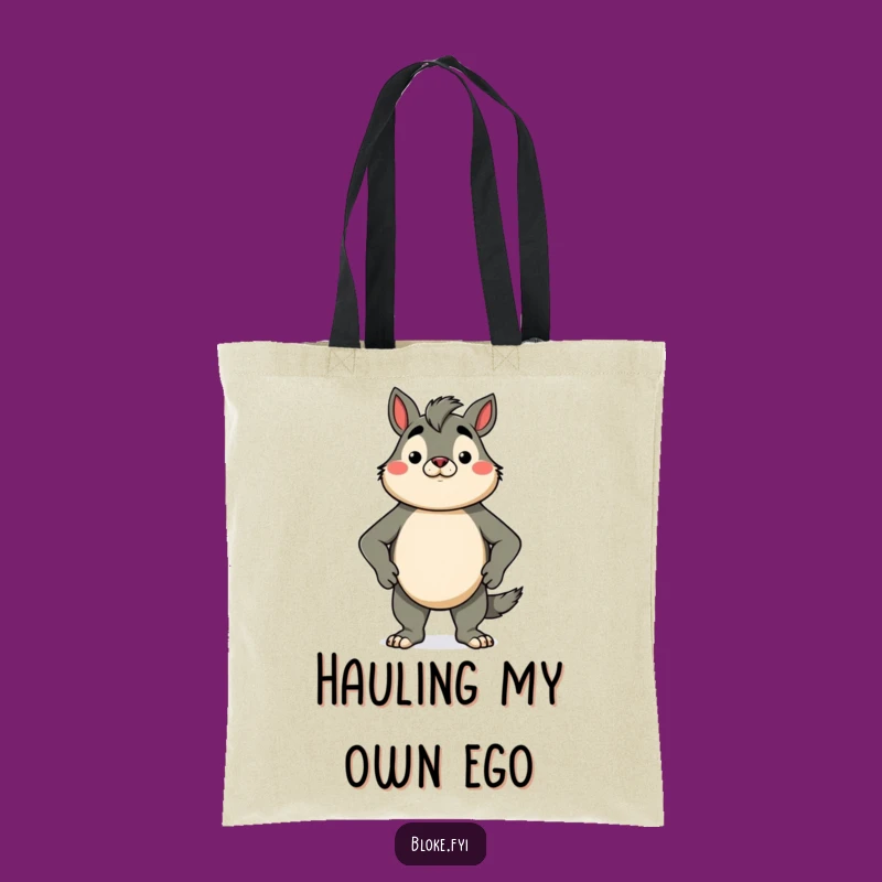 Funny Proud Bloke Animal Tote Bag - Stylish Confidence Carry-All