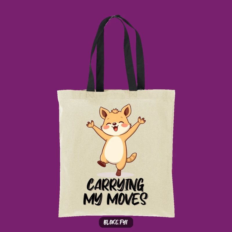 Funny Sturdy Animal Tote Bag - Carry Your Joyful, Clumsy Dance Moves!