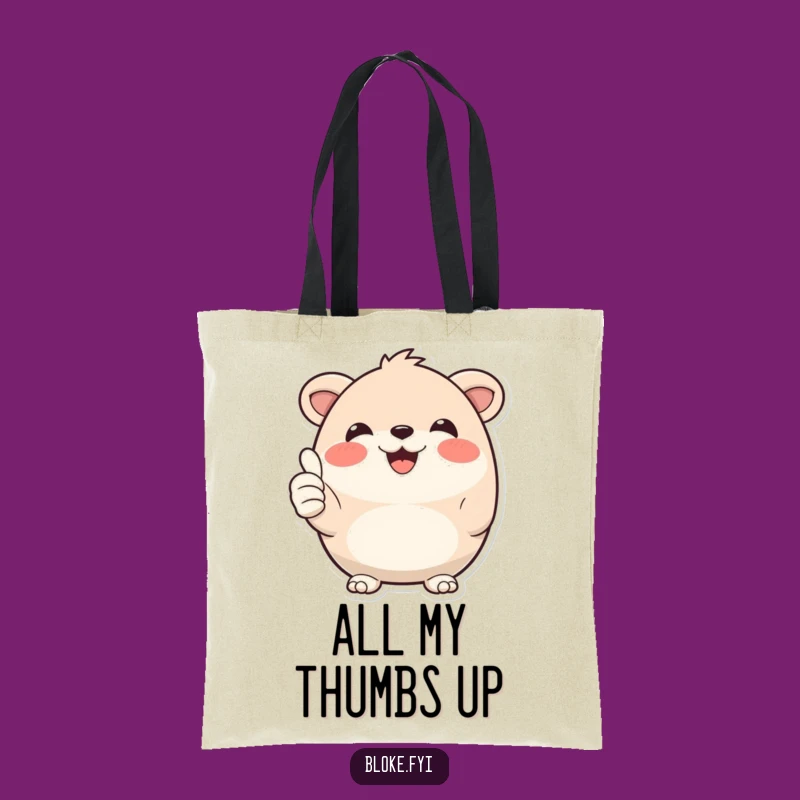 Funny Thumbs Up Animal Tote: Carry Your Cheer in Style