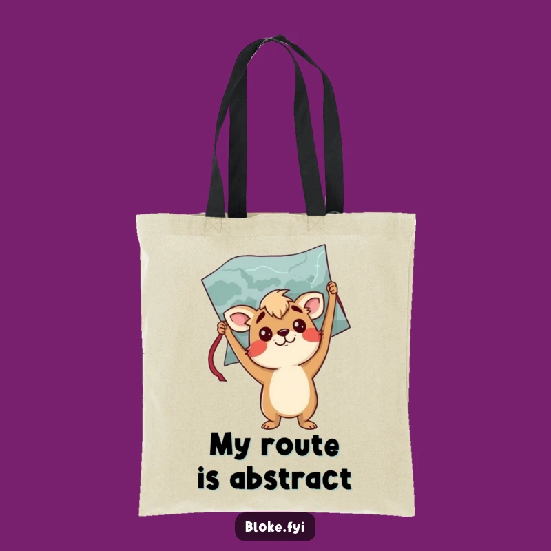 Funny Upside Down Map Bloke Animal Tote Bag - Carry Your Confusion